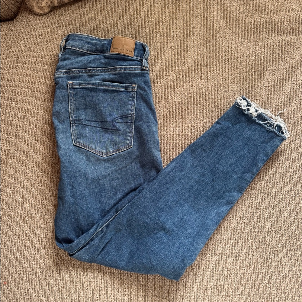 Women’s American Eagle High Rise Crop Jeggings 12r